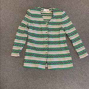 Vintage St. John Striped Knit Jacket